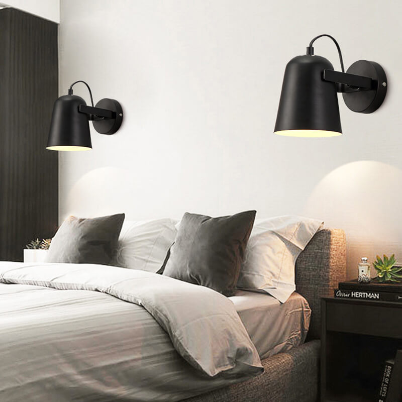Macaron Iron Cylinder Dome Wall Lamp