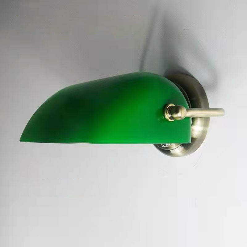 Glass Iron Round Zipper Wall Lamp