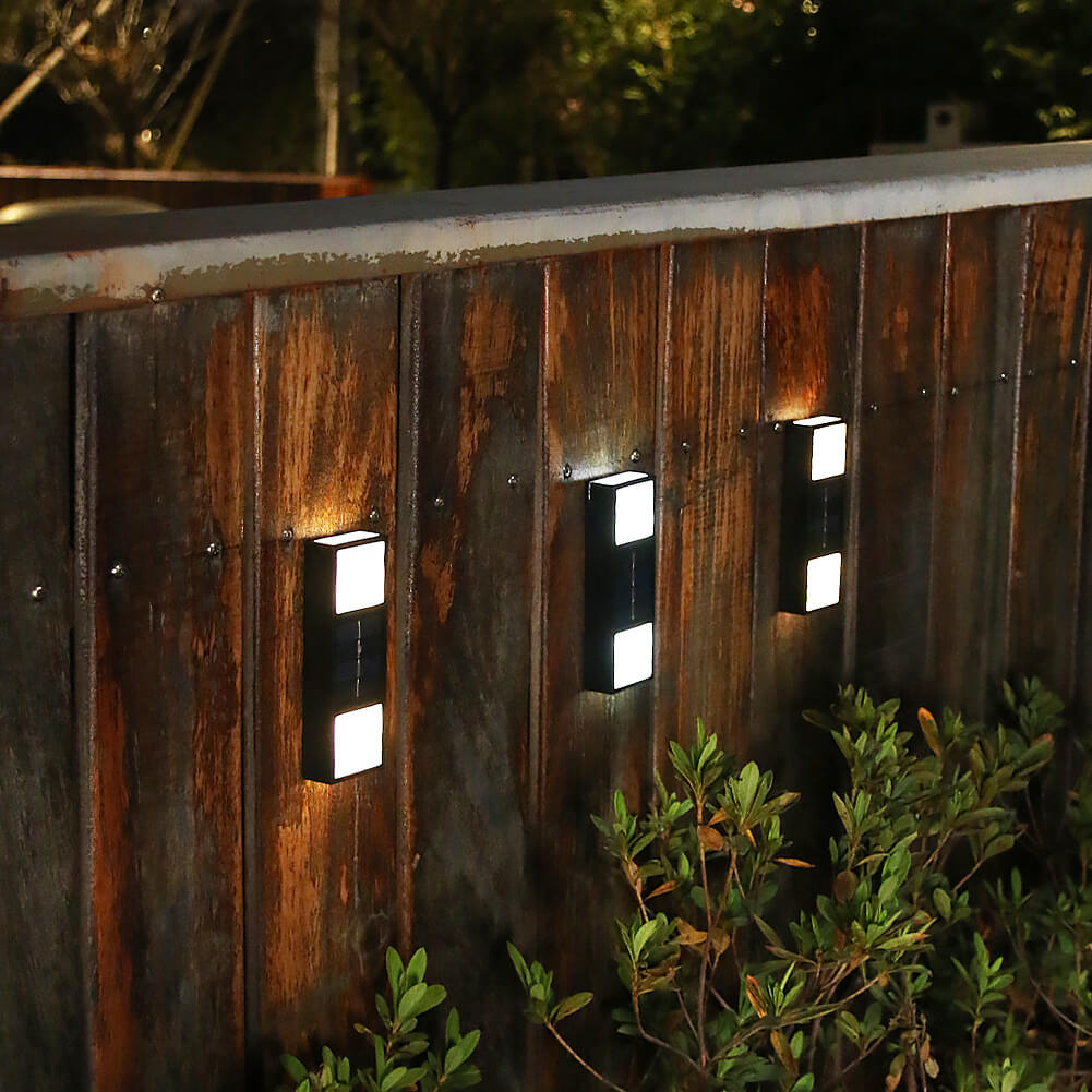 Rectangular Patio Fence Outdoor Light