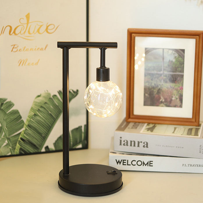 Ball Iron Battery Night Table Lamp