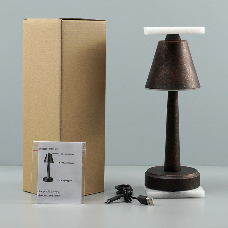 Metal Cone Touch Table Lamp