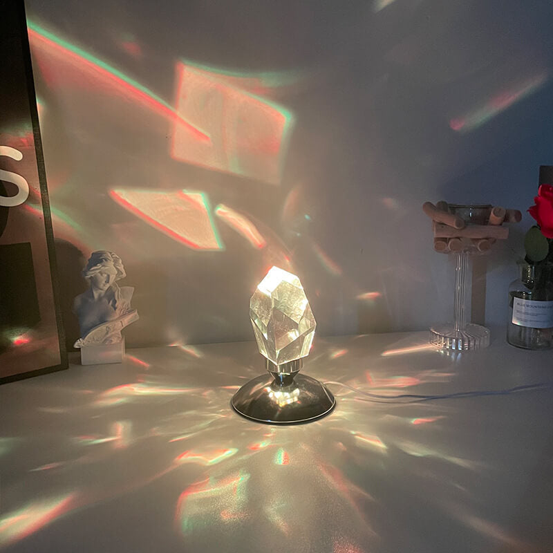 Diamond Crystal Ambient Night Table Lamp