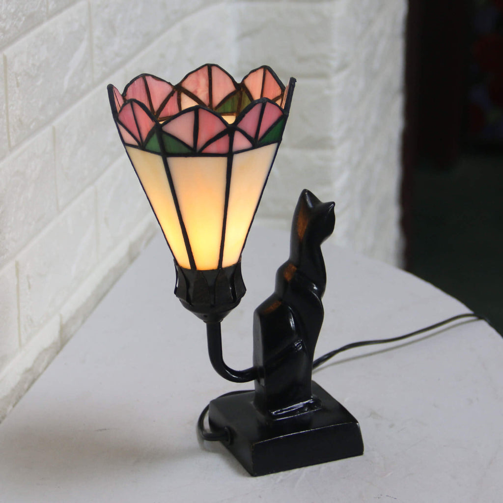 Glass Flared Eye Protection Table Lamp