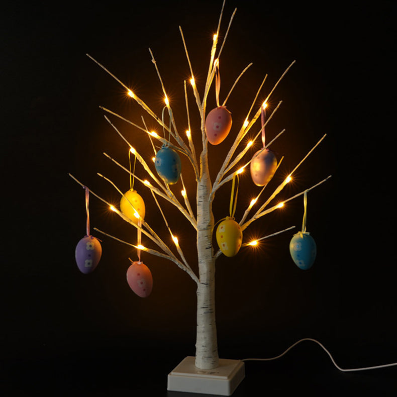 Easter Egg Decorated Tree Table Lamp
