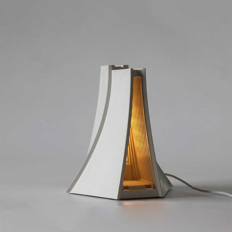 Triangle Concrete Bedroom Table Lamp