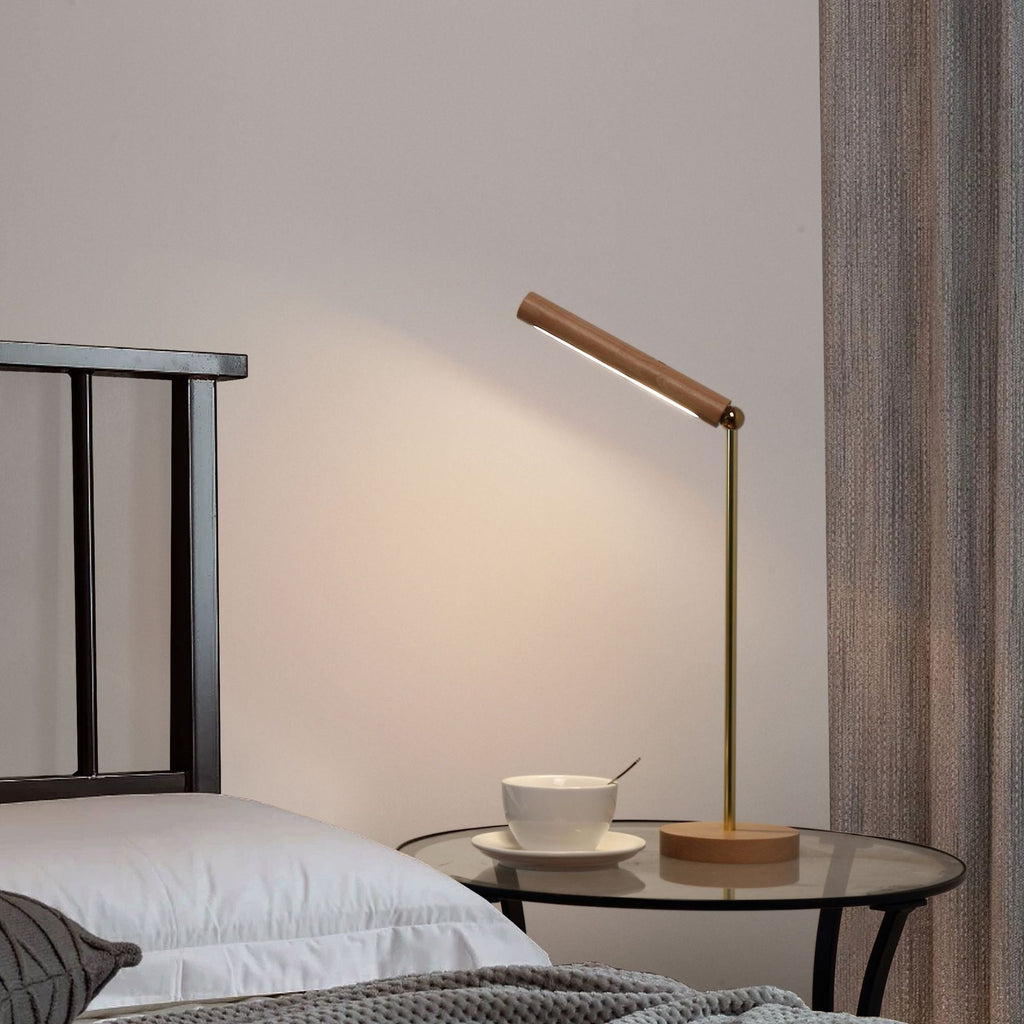 Magnetic Wooden Stick Foldable Table Lamp