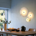 Round Marble Iron Wall Lamp