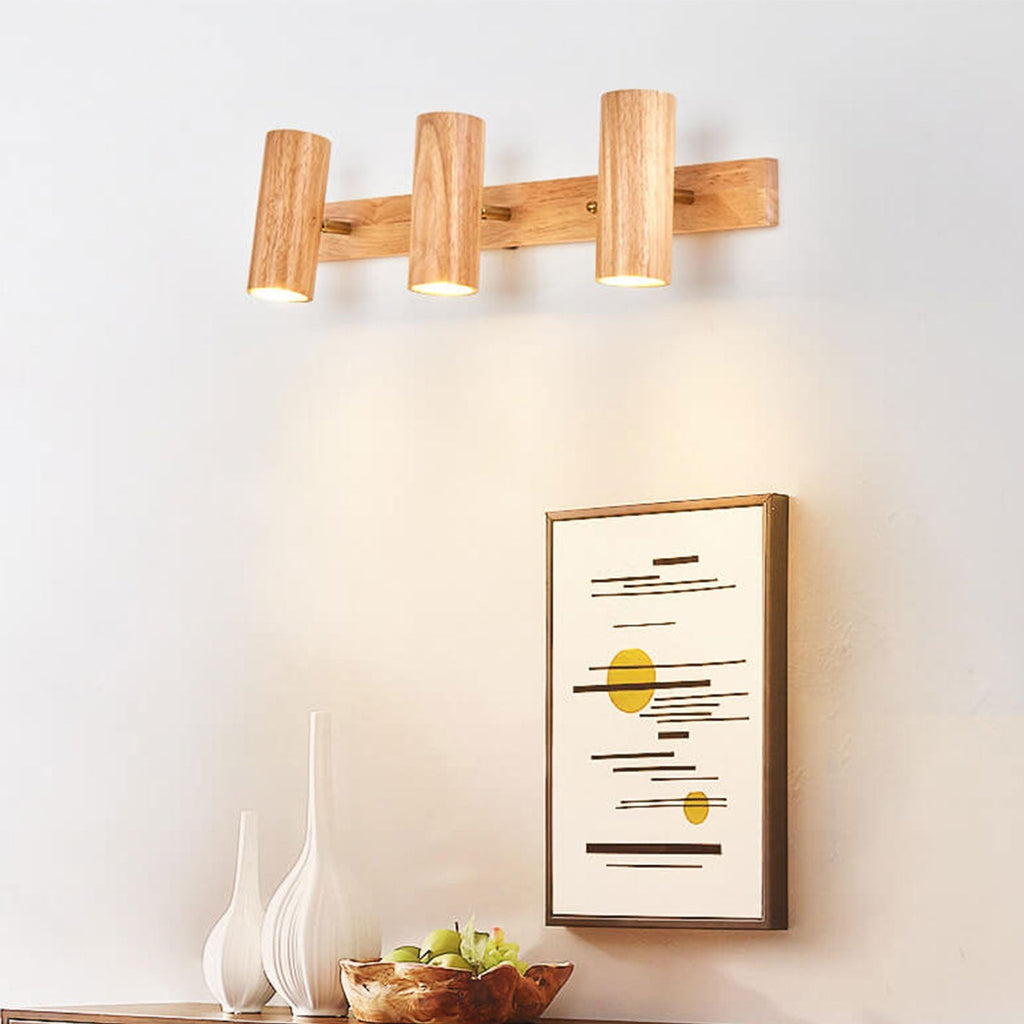 Wood 1/2/3 2-Light Wall Lamp