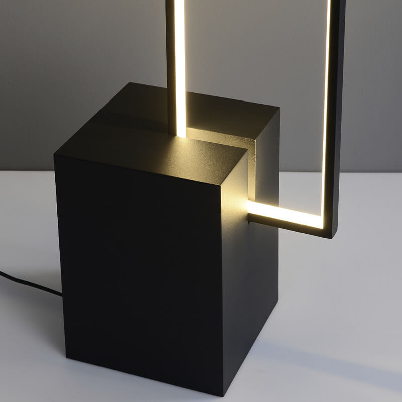 Rectangular Line Iron Living Floor Lamp