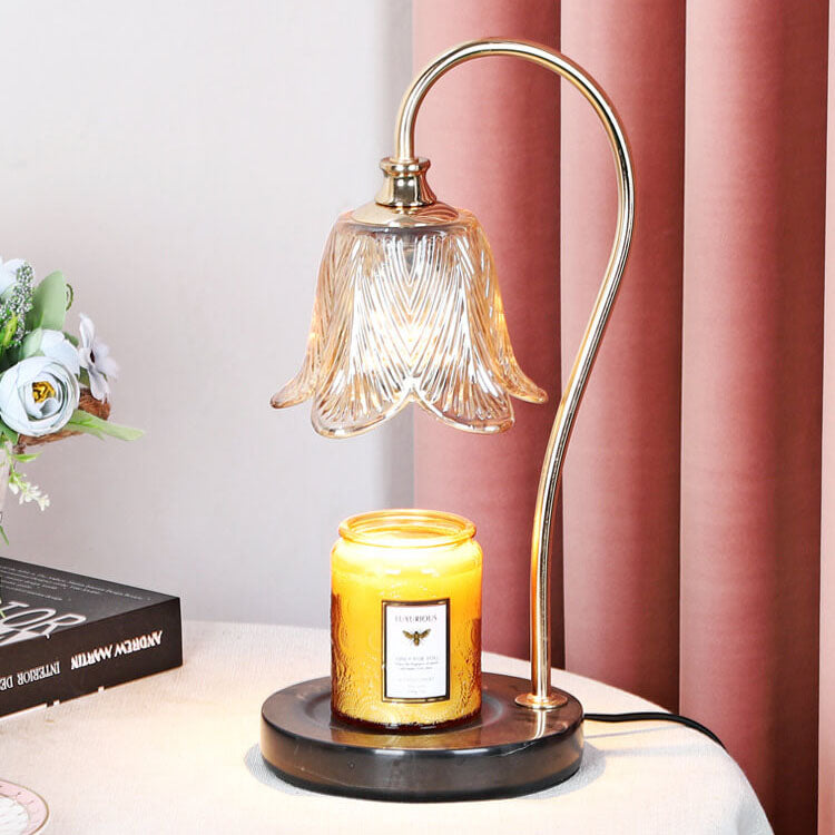 Log Marble Melting Wax Table Lamp