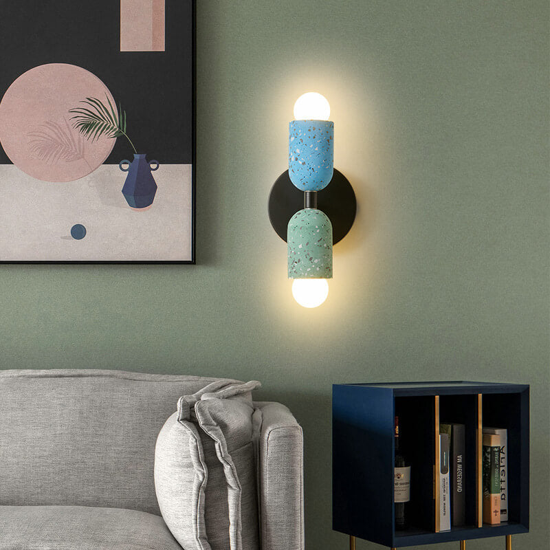 Iron Cement 2-Light Wall Lamp