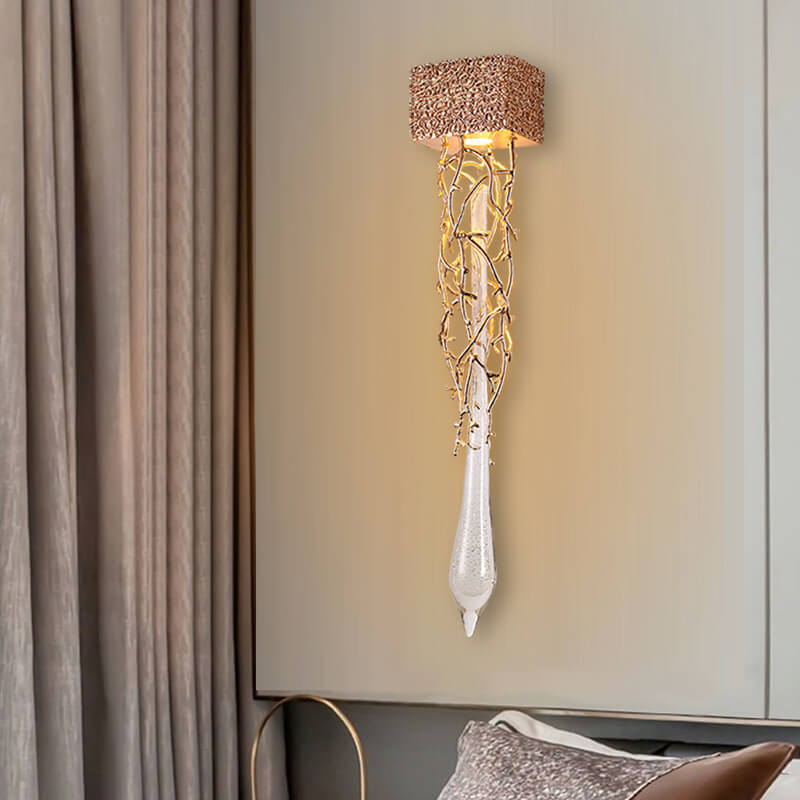 Brass Tree Branch Hardware Wall Lamp