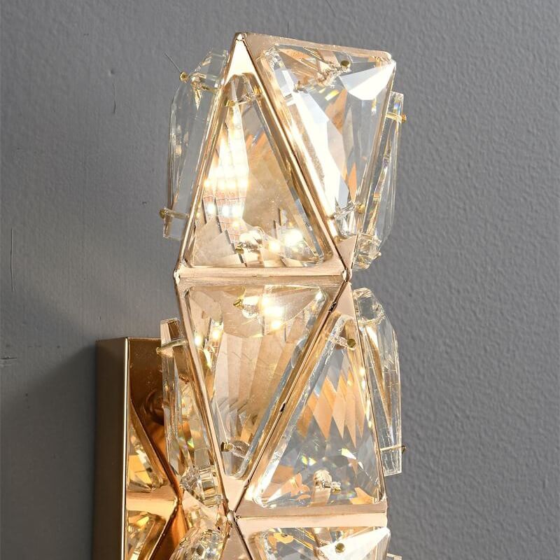 Gold Crystal Diamond Texture Wall Lamp