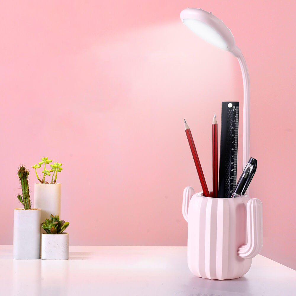 Foldable Cactus Design Eye Table Lamp