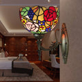 Grape Flower Bowl Stained Wall Lamp