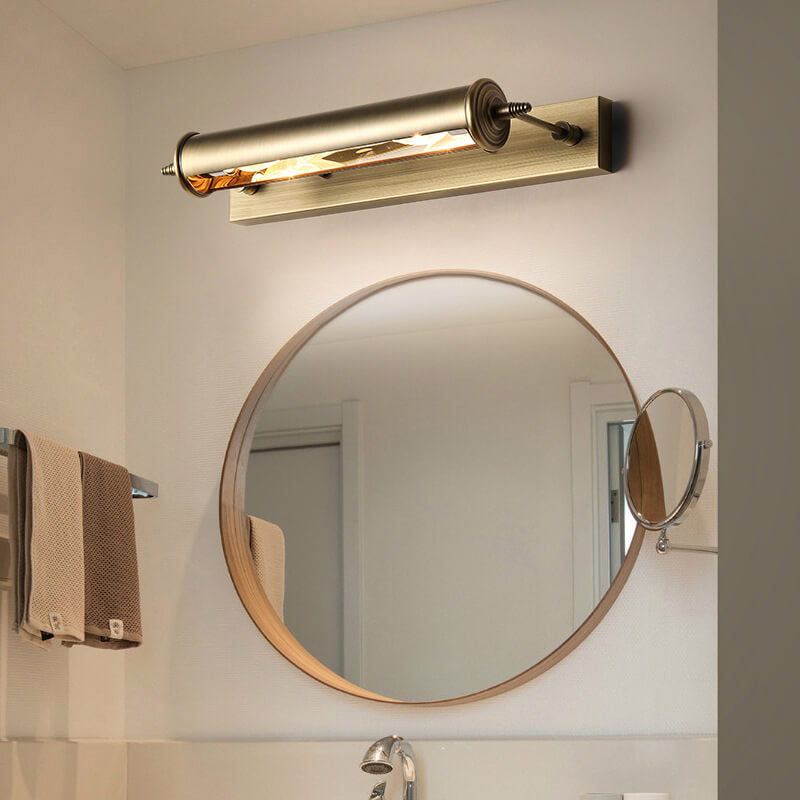 Bronze Iron Column Bar Wall Lamp