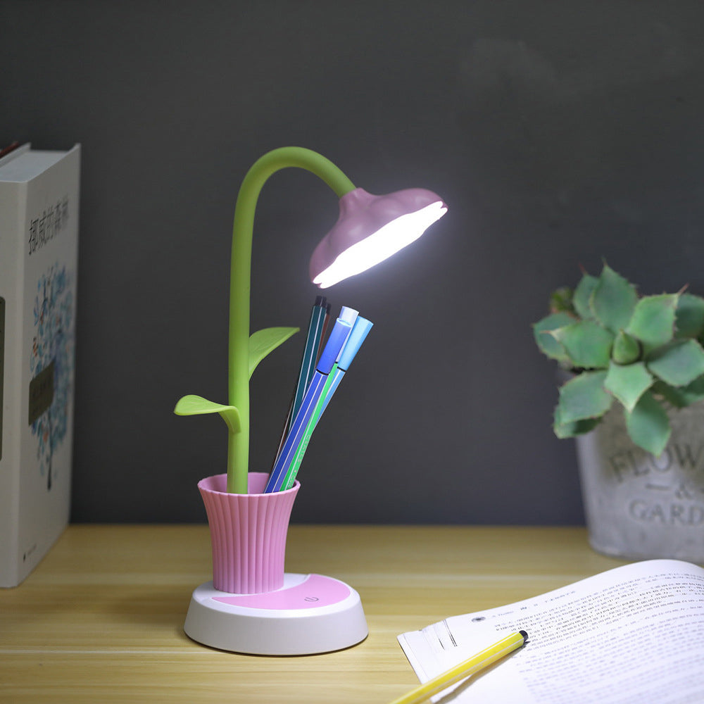 Sun Flower Pen Holder Table Lamp