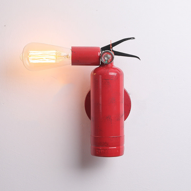 Fire Extinguisher Iron Living Wall Lamp