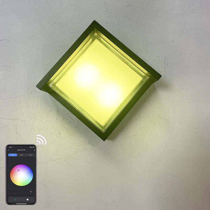 Smart Rhombus Aluminum App Outdoor Light