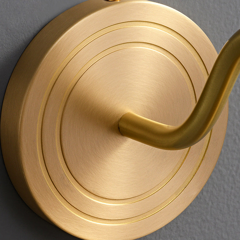Full Copper Semicircle Living Wall Lamp