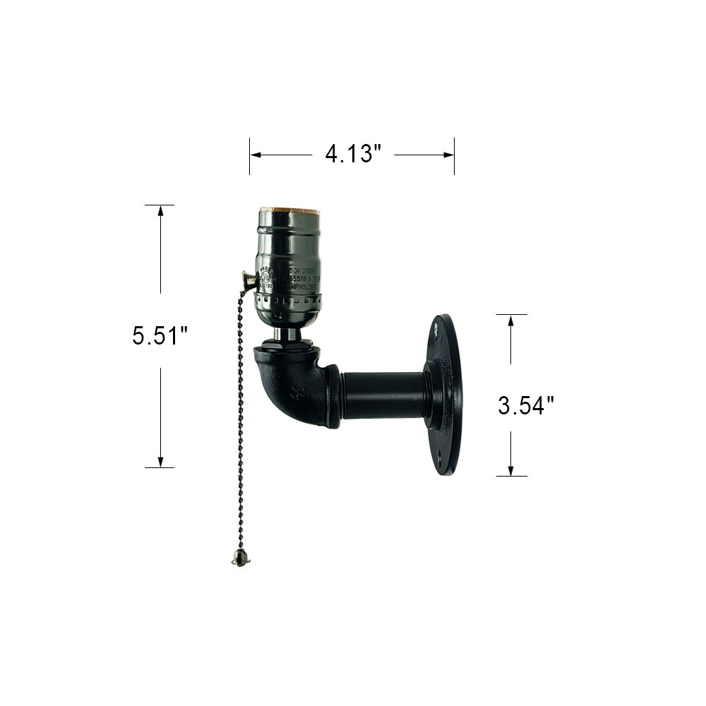 Iron Plumbing Wall Lamp