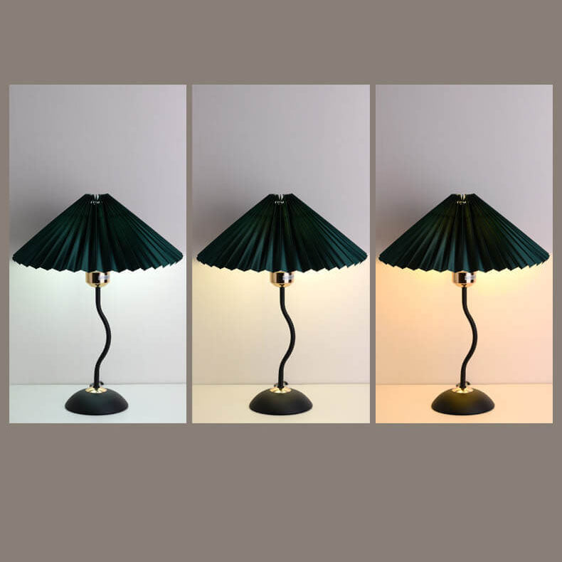 Pleated Umbrella Bending Table Lamp