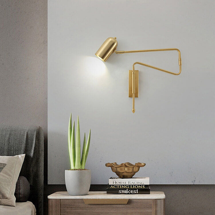 Iron Cylinder Long Pole Wall Lamp