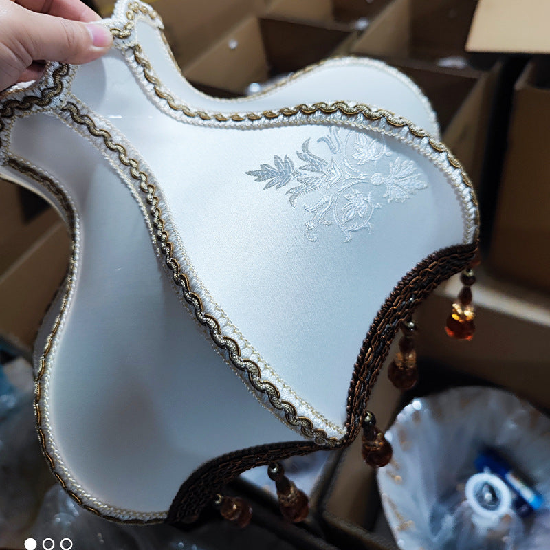 Vase Resin Fabric Bedroom Table Lamp