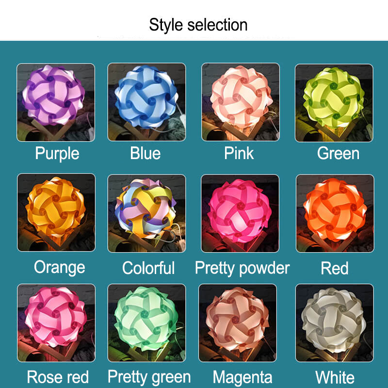 DIY Round Hydrangea Combination Table Lamp