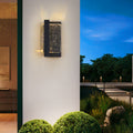 Rectangle Iron Crystal Garden Outdoor Light