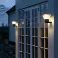 Square Black Aluminum Plastic Outdoor Light