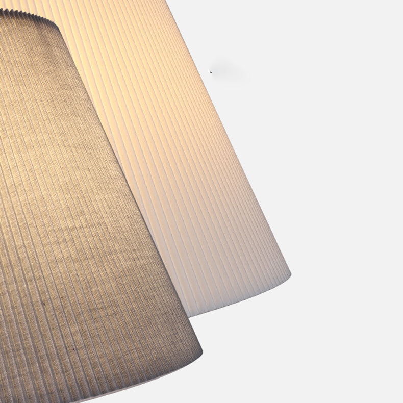 Cylindrical Ceramic Metal Fabric Table Lamp