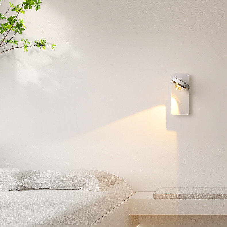 Aluminum Geometric Square Round Wall Lamp