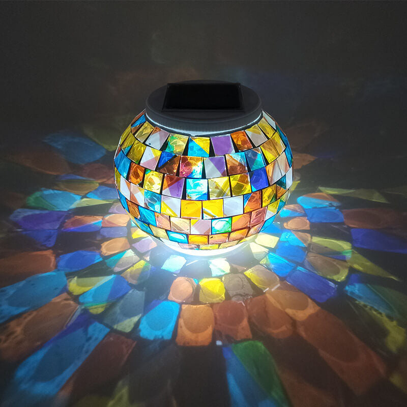 Tiffany Solar Mosaic Outdoor Light
