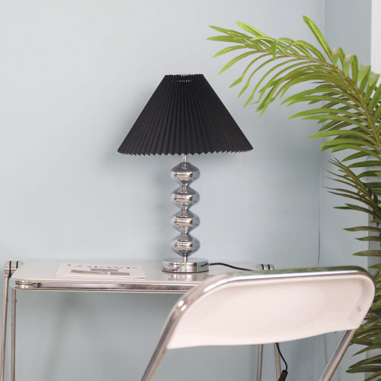 Pleated Paper Hardware Home Table Lamp