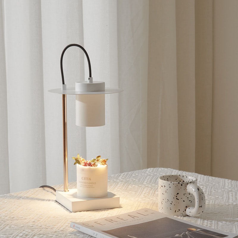 Wrought Iron Cylinder Melting Table Lamp