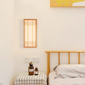 Rectangle Solid Wood Acrylic Wall Lamp
