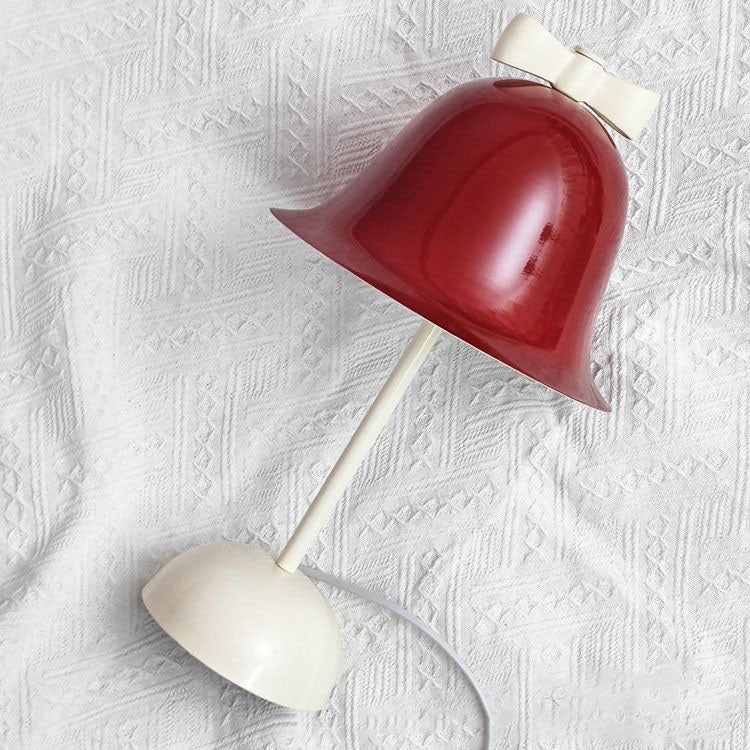 Cream Tone Bow Bell Table Lamp