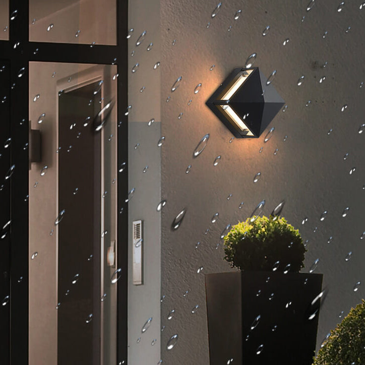 Square Aluminum Acrylic Outdoor Light