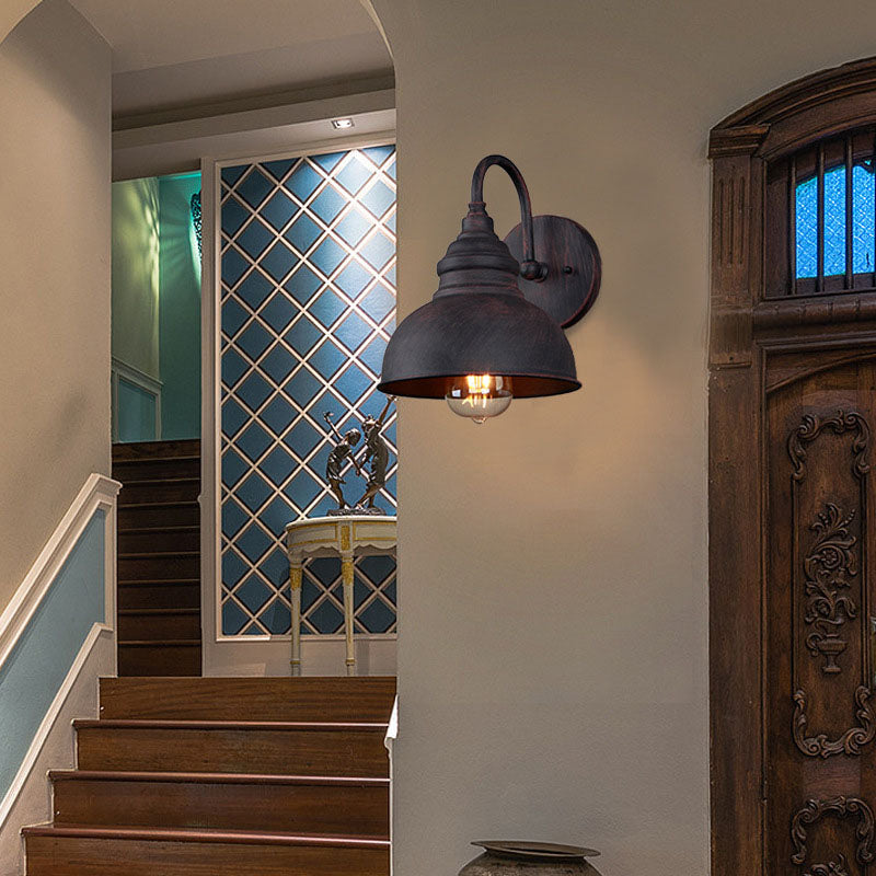 Iron Semicircle Garden Outdoor Light