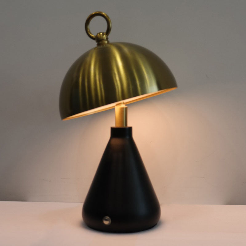 Portable Round Mushroom Cone Table Lamp