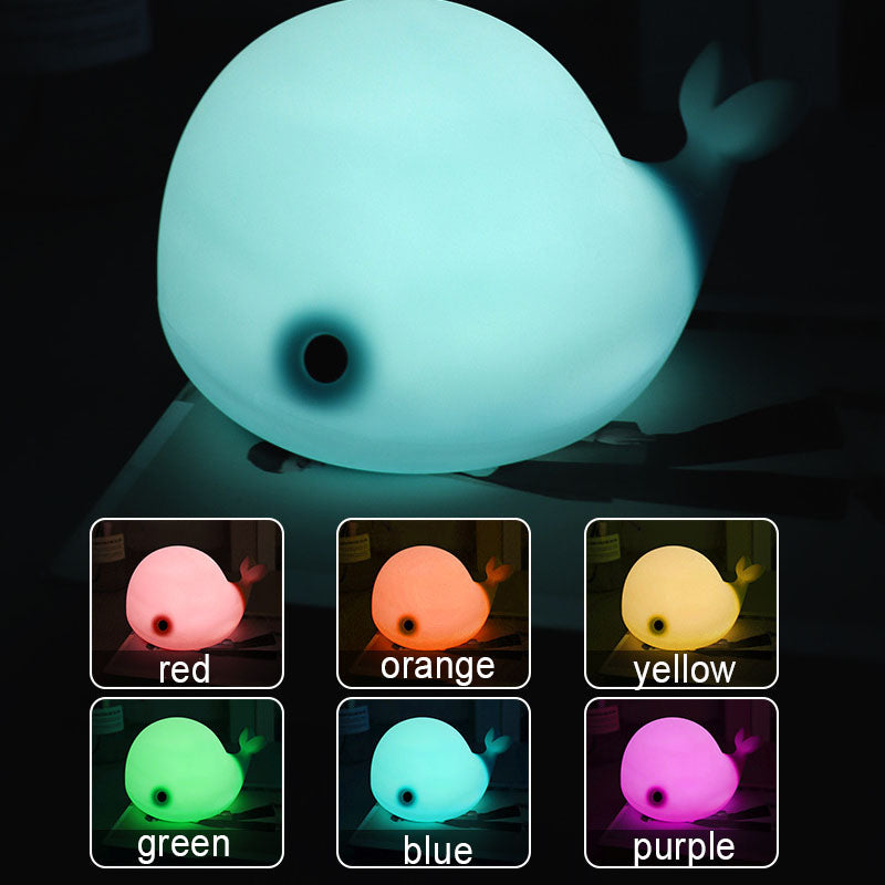 Whale Silicone Pat Night Table Lamp