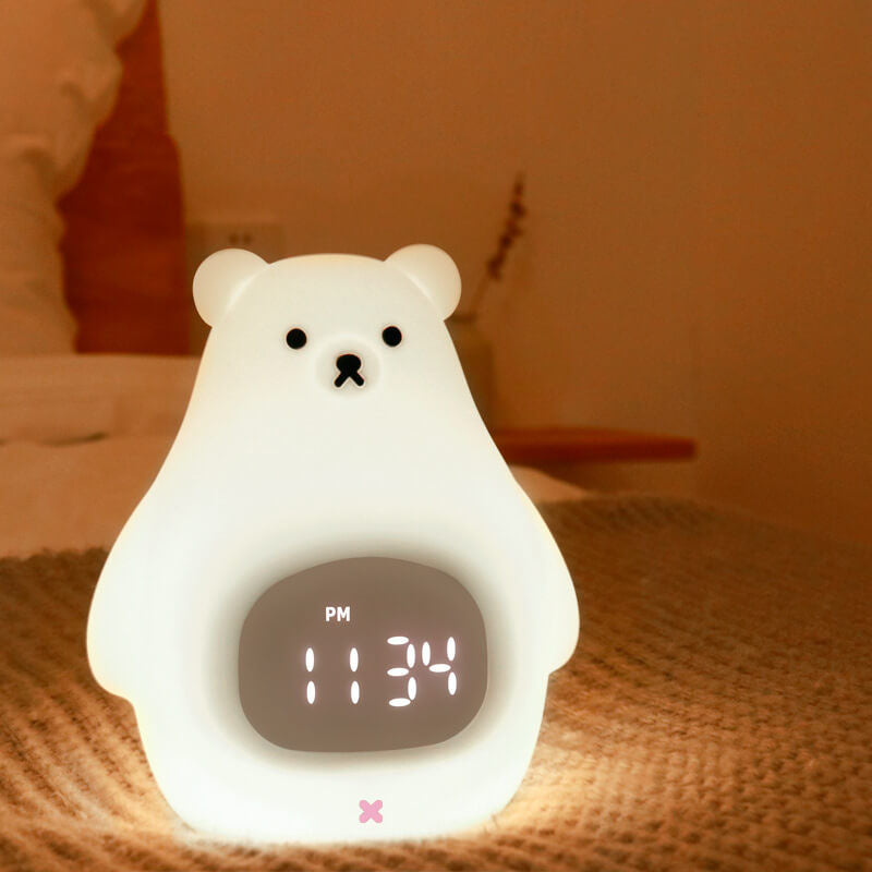Polar Bear Silicone Alarm Night Light