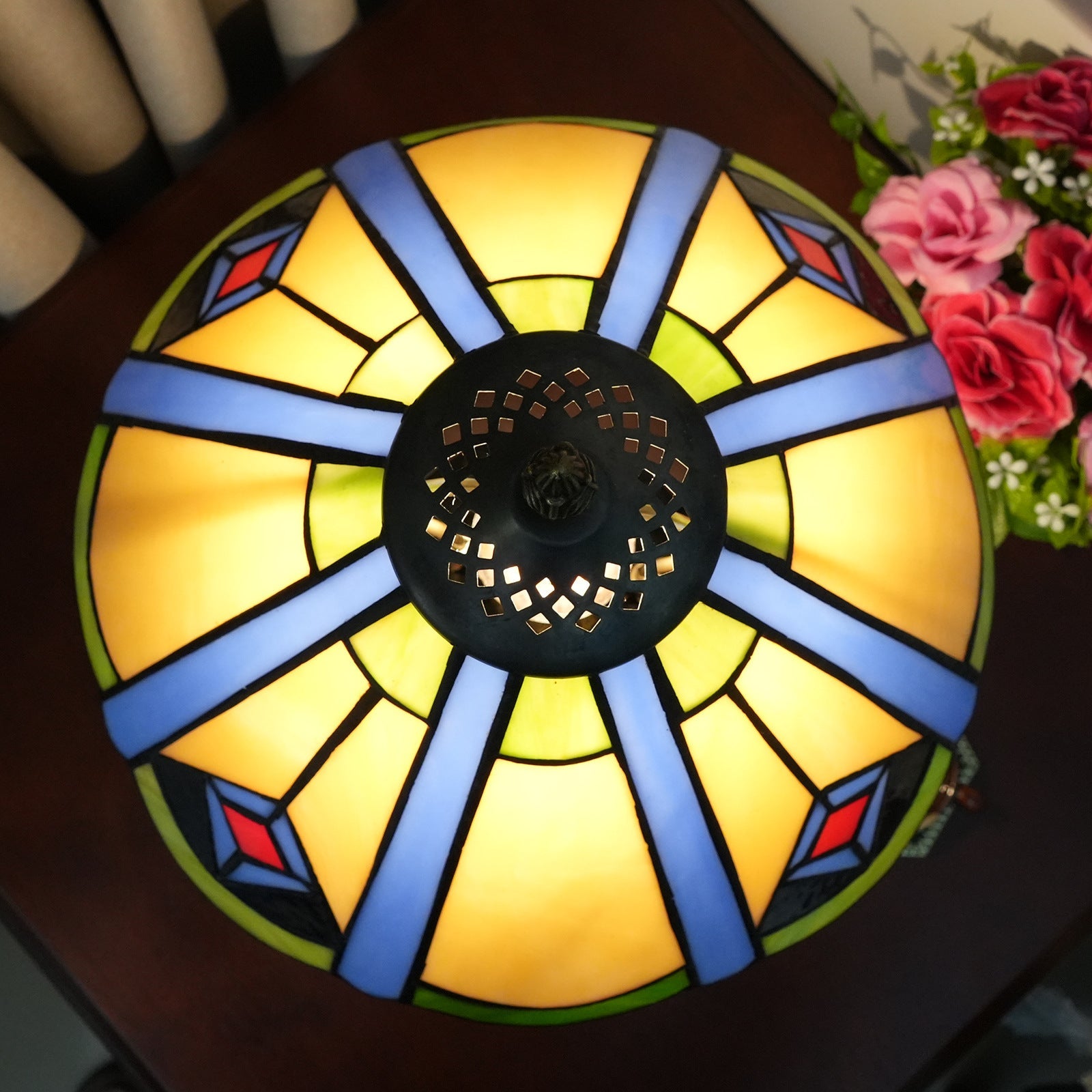 Conic Aluminium Alloy Glass Table Lamp