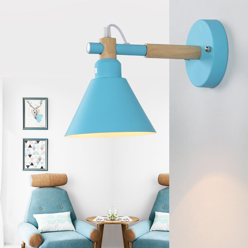 Macaron Iron Trumpet Shaped Wall Lamp