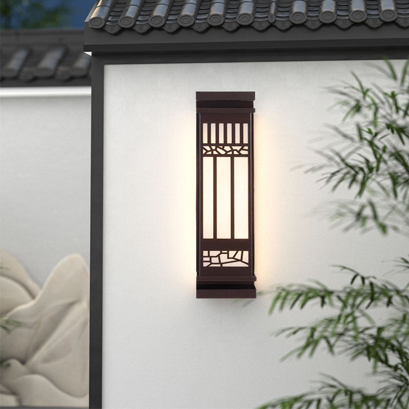 Imitation Marble Rectangular Outdoor Light