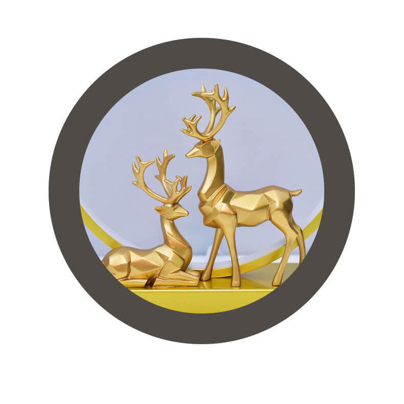 Circle Deer Night Table Lamp