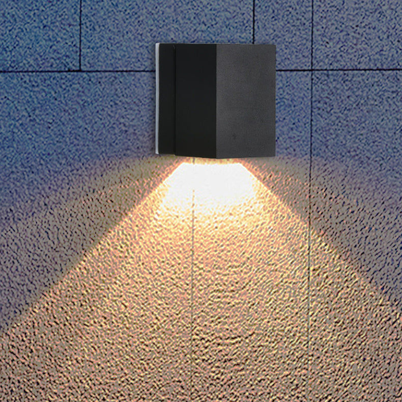 Angle Square Aluminum Patio Outdoor Light