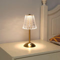 Diamond Crystal Acrylic Metal Table Lamp