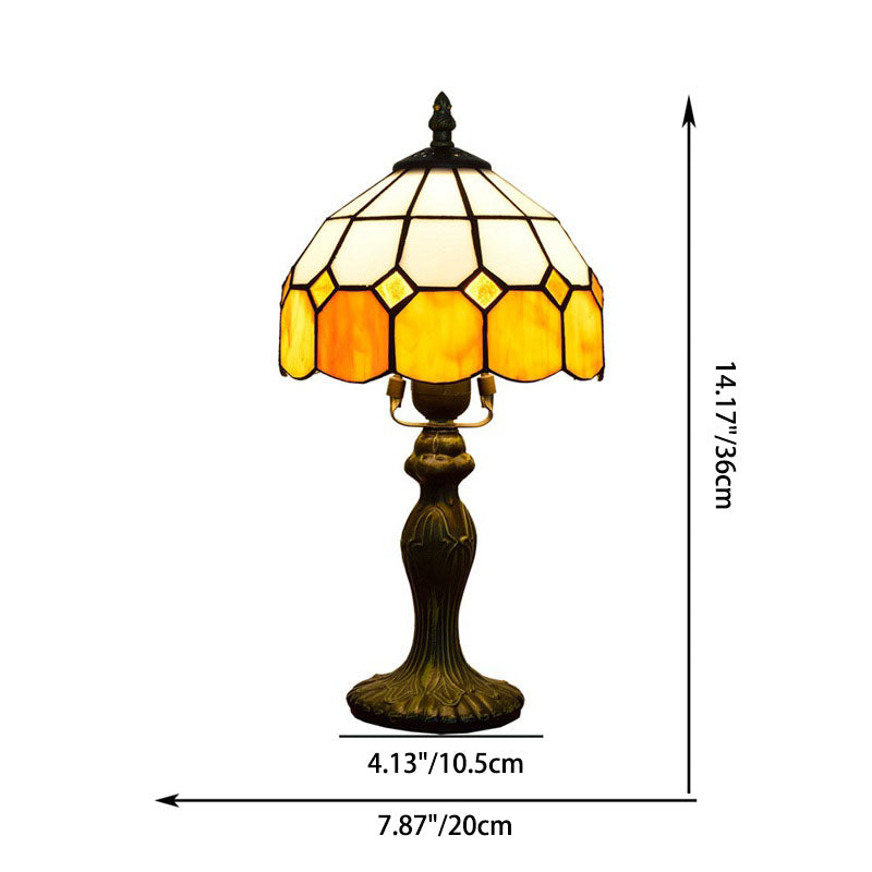Cylinder Half Globe Aluminum Table Lamp